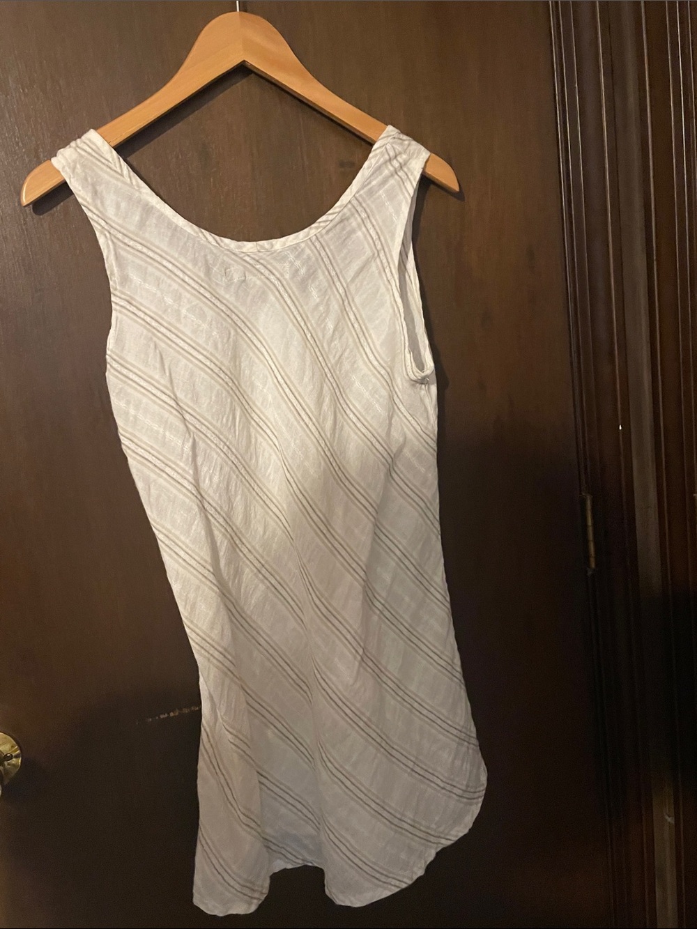 Flax White Textured Scoop Neck Tank - Picture 3 of 3